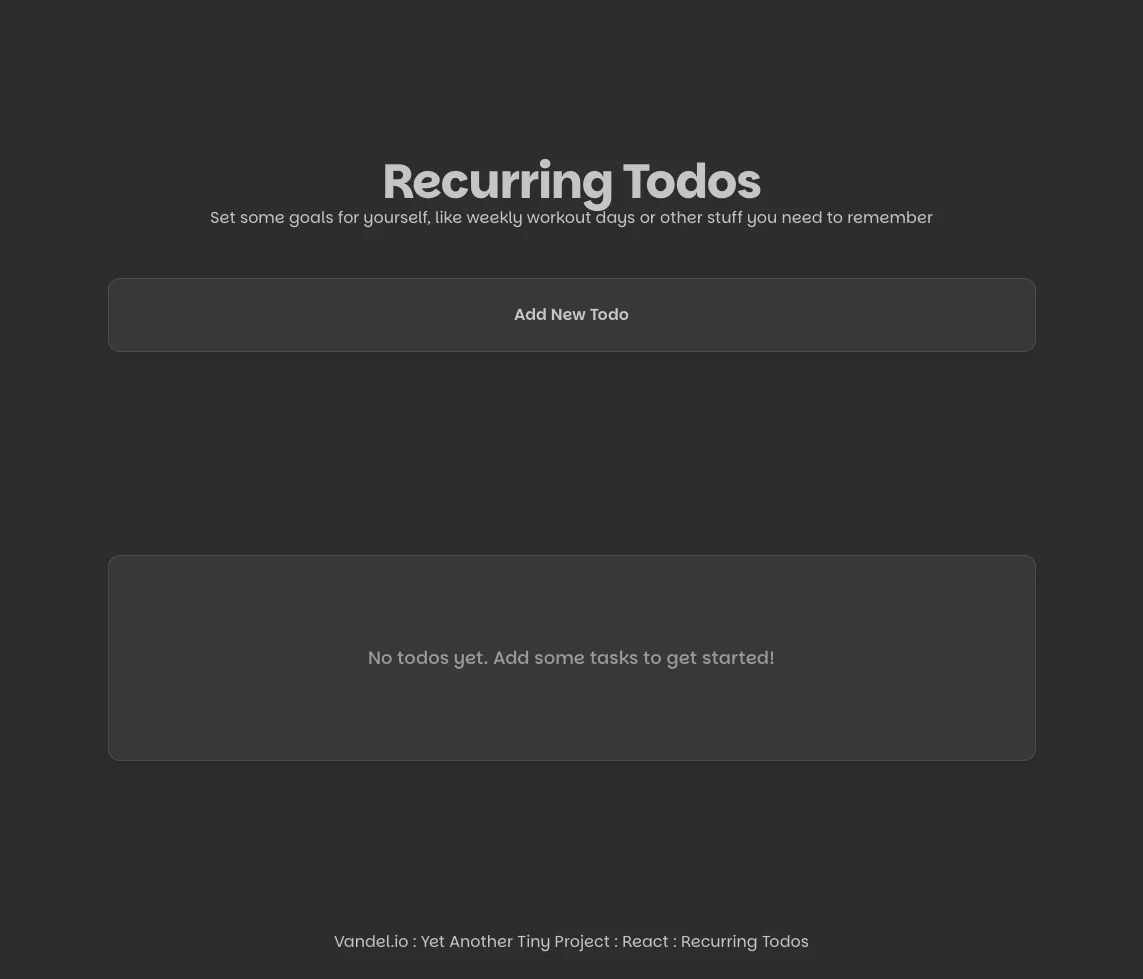 New todo app